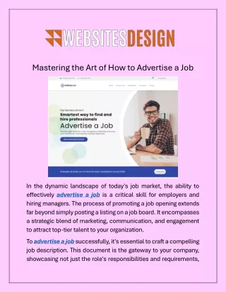 Mastering the Art of How to Advertise a Job
