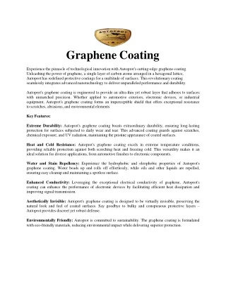 Graphene Coating