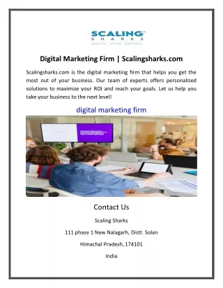 Digital Marketing Firm | Scalingsharks.com