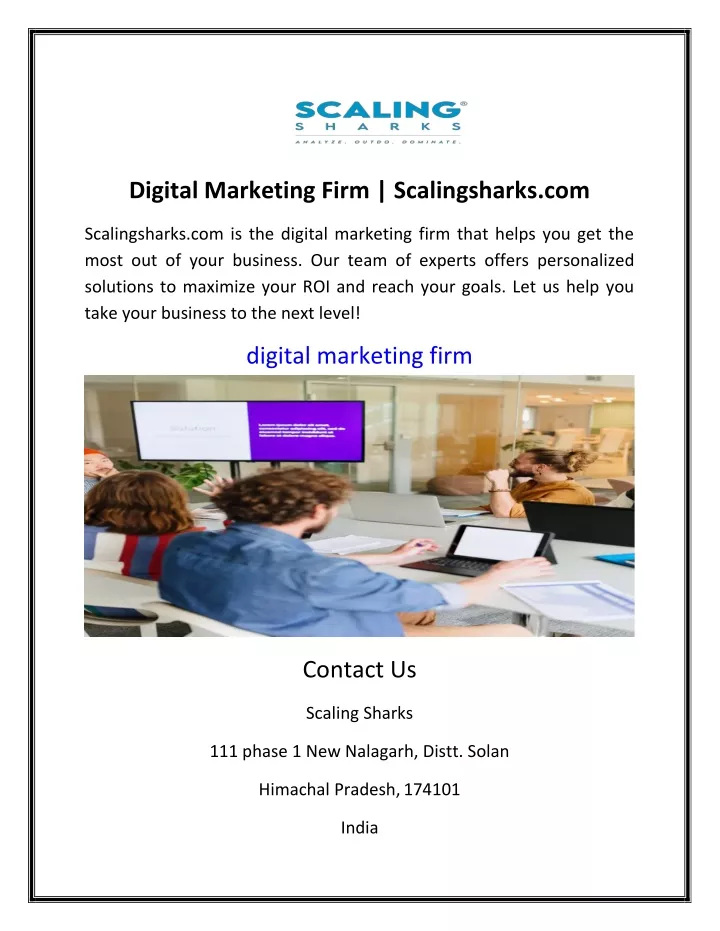 digital marketing firm scalingsharks com