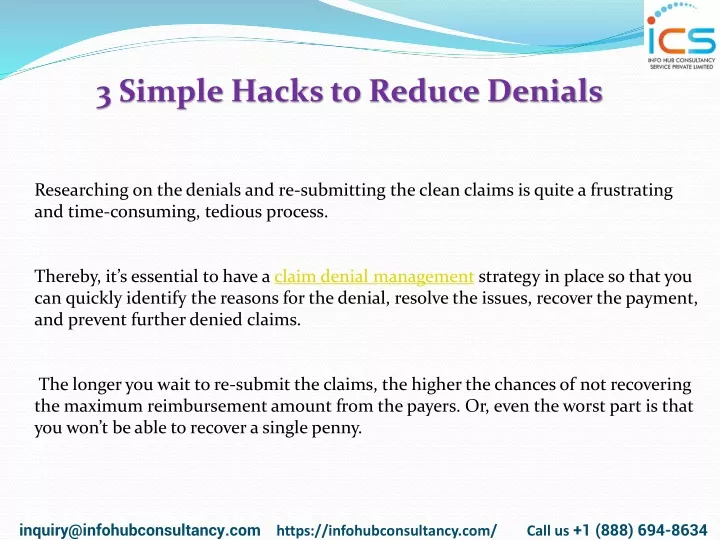 3 simple hacks to reduce denials