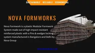 NOVA Formworks: Plastic Modular Formwork System