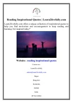 Reading Inspirational Quotes  Learn2livefully.com - slide 1
