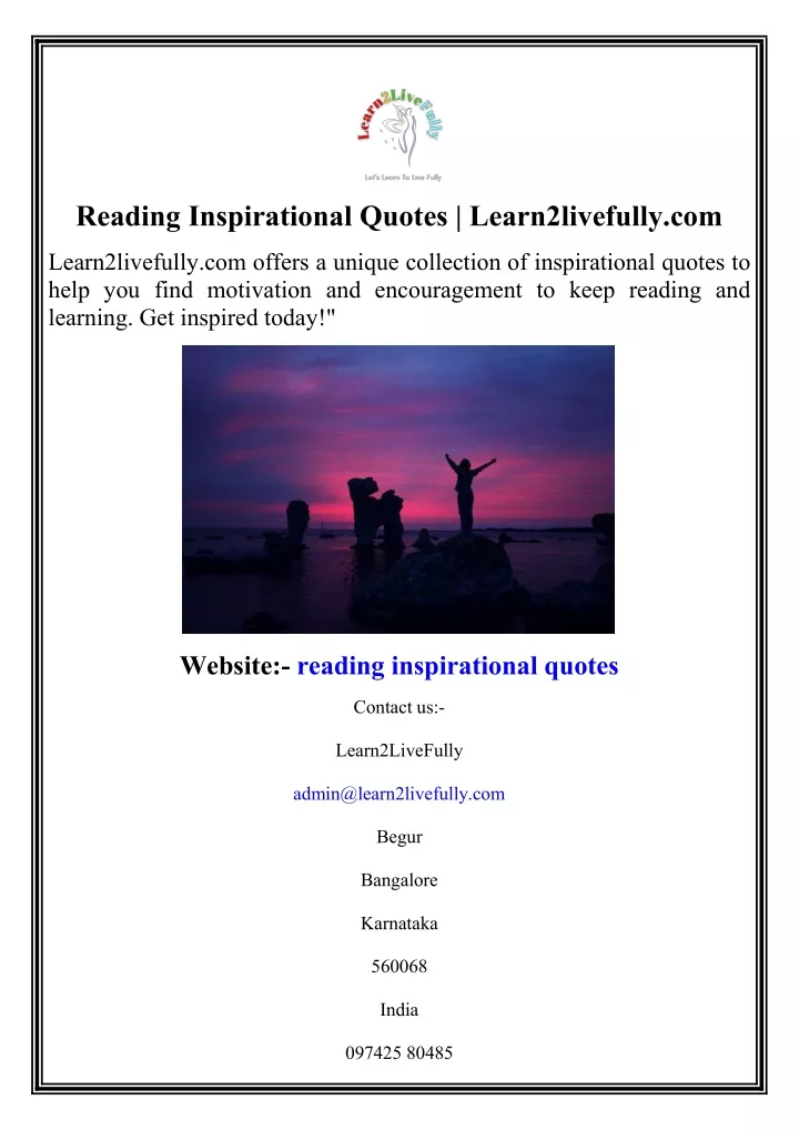 reading inspirational quotes learn2livefully com