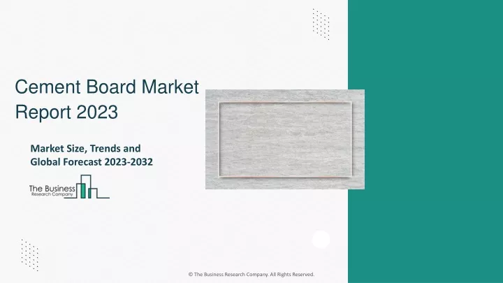 cement board market report 2023