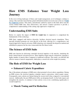 7novHow EMS Enhance Your Weight Loss Journey