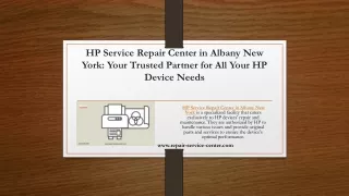 HP Service Repair Center In Albany, New York: Reliable Solutions for Your HP Dev