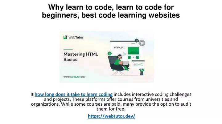 why learn to code learn to code for beginners