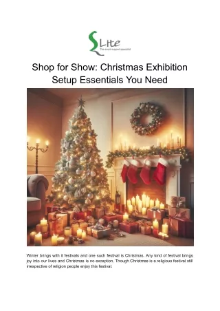 Shop for Show: Christmas Exhibition Setup Essentials You Need
