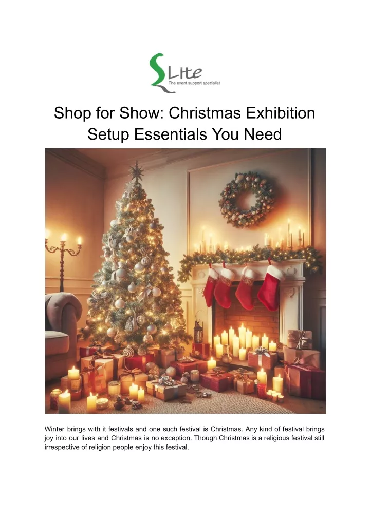 shop for show christmas exhibition setup