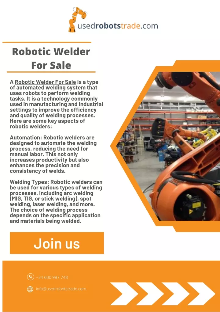 robotic welder for sale