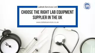Affordable and Reliable Lab Equipment in the UK - Labtek Services Ltd