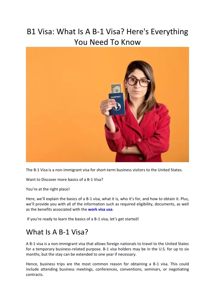 b1 visa what is a b 1 visa here s everything