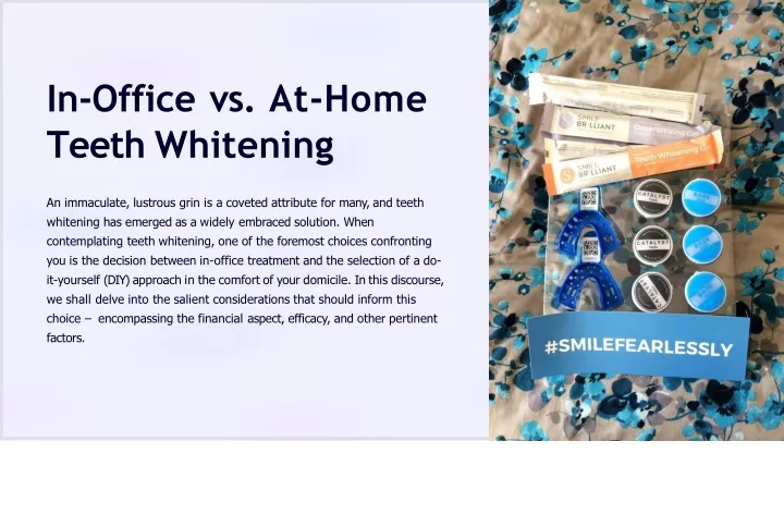 in office vs at home teeth whitening