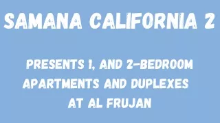 Samana California 2 E-Brochure