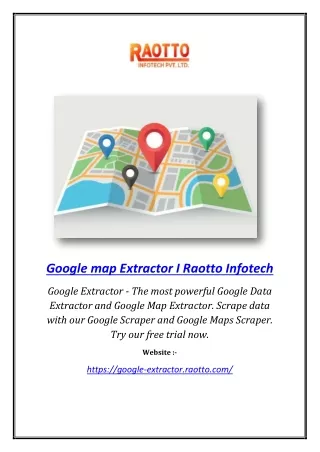 Google map Extractor I Raotto Infotech
