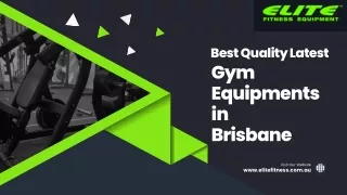 Best Quality Latest Gym Equipments in Brisbane