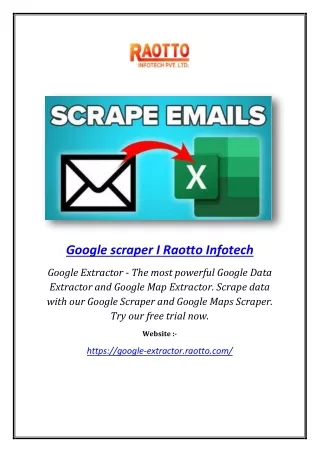 Google scraper I Raotto Infotech