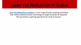Laser Fat Reduction