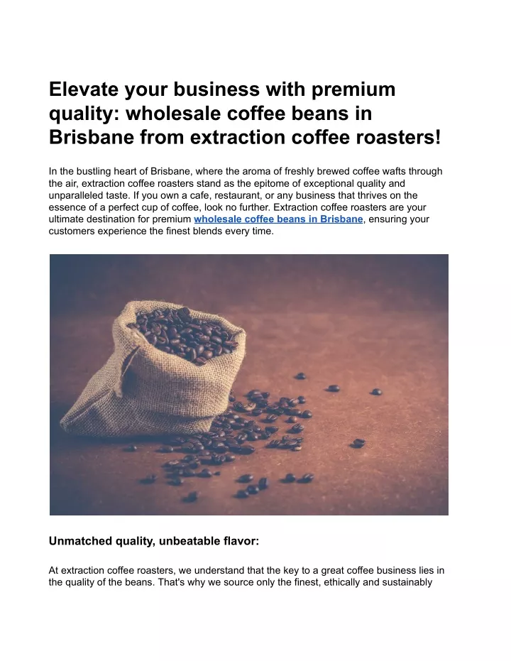 elevate your business with premium quality