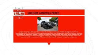 Custom Canopies Perth