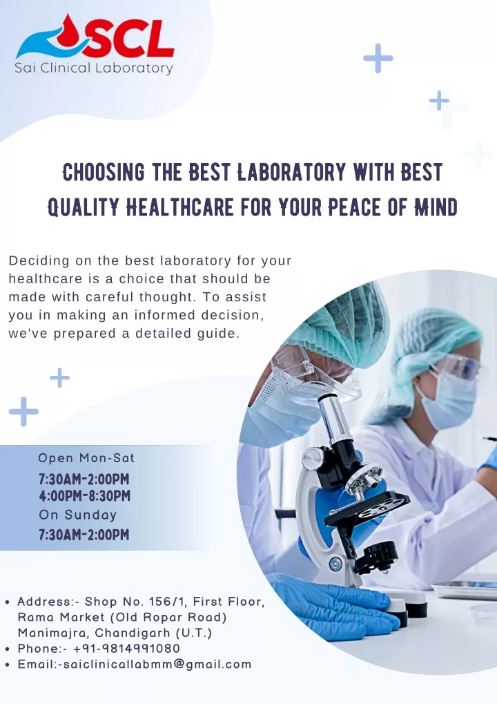 choosing the best laboratory with best quality