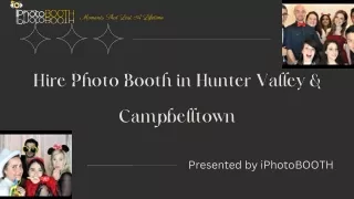 Hire Photo Booth in Hunter Valley & Campbelltown