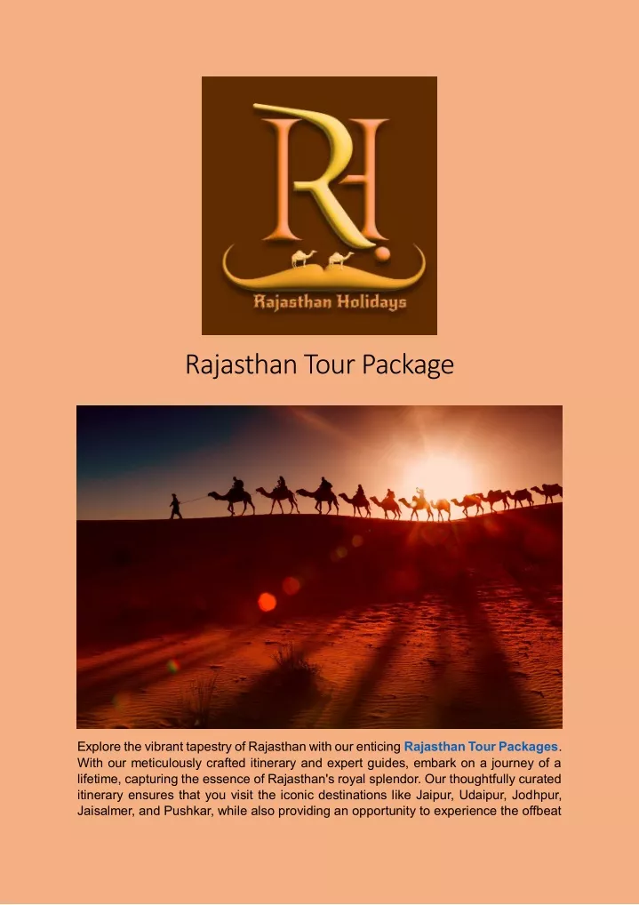 rajasthan tour package