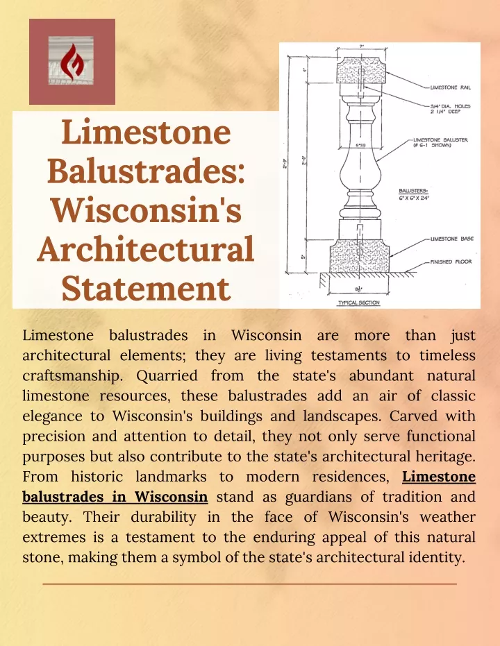 limestone balustrades wisconsin s architectural