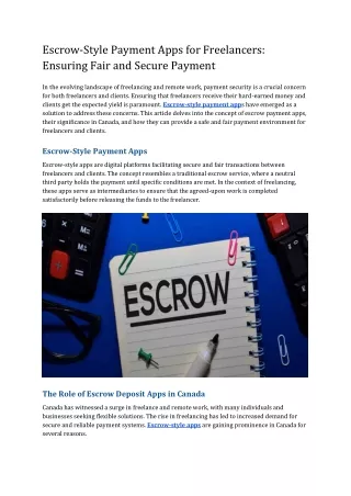 escrow style payment apps for freelancers