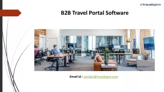 b2b travel portal software
