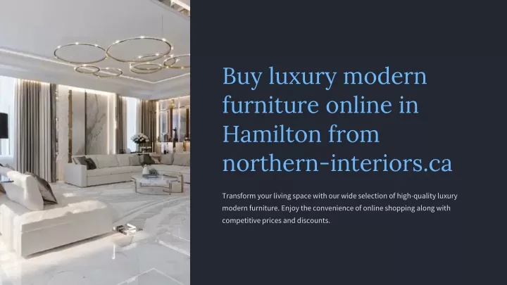 buy luxury modern furniture online in hamilton
