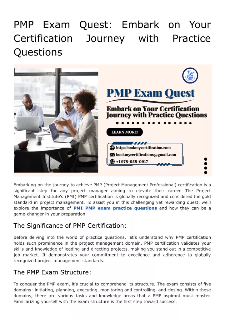 pmp certification questions