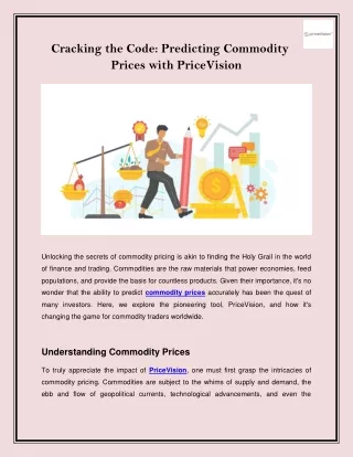 cracking the code predicting commodity prices