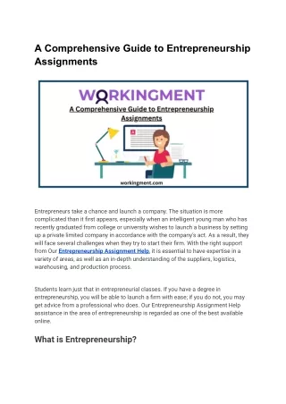 a comprehensive guide to entrepreneurship