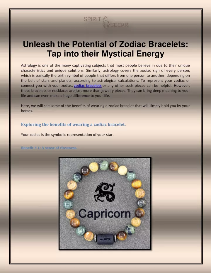 unleash the potential of zodiac bracelets