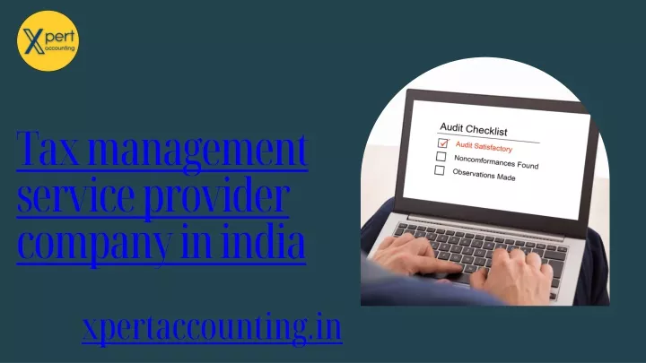 tax management service provider company in india