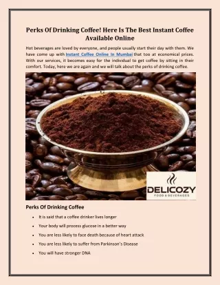 Buy Instant Coffee Powder in Mumbai
