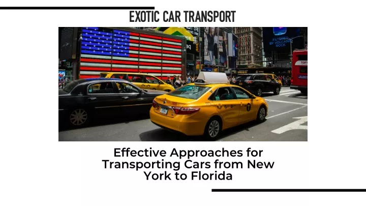 effective approaches for transporting cars from