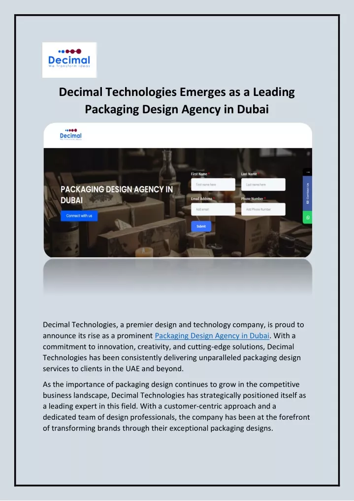 decimal technologies emerges as a leading