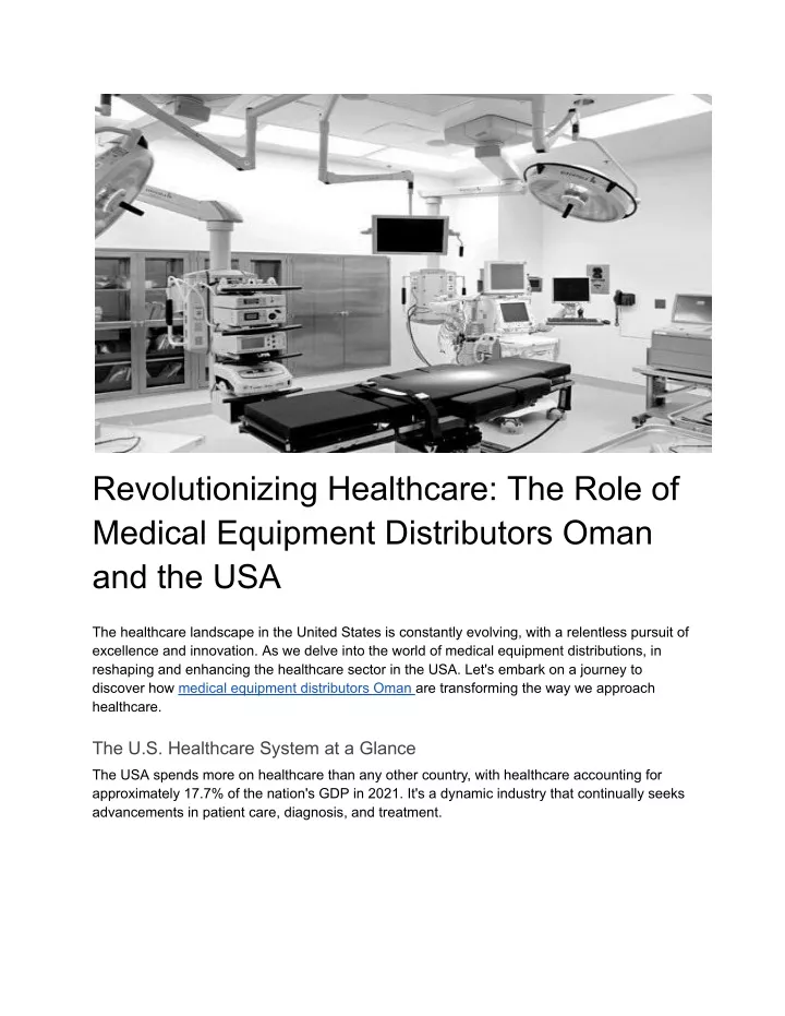 revolutionizing healthcare the role of medical