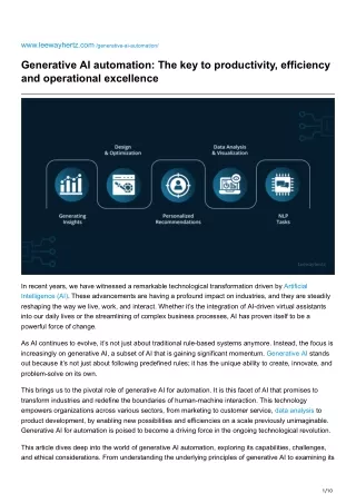 leewayhertz.com-Generative AI automation The key to productivity efficiency and operational excellence