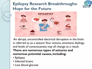 Epilepsy Research Breakthroughs Hope for the Future