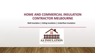 Home Insulation Contractor Melbourne  | Commercial Insulation Service