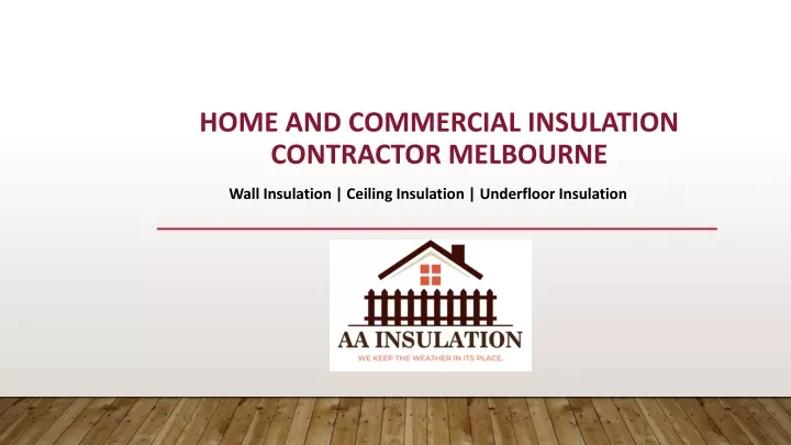 home and commercial insulation contractor melbourne