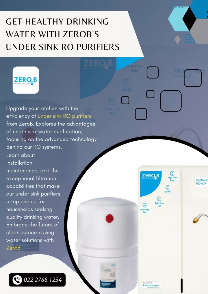 get healthy drinking water with zerob s under