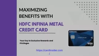INFINIA Metal Credit Card: Your Gateway to Exclusive Luxury