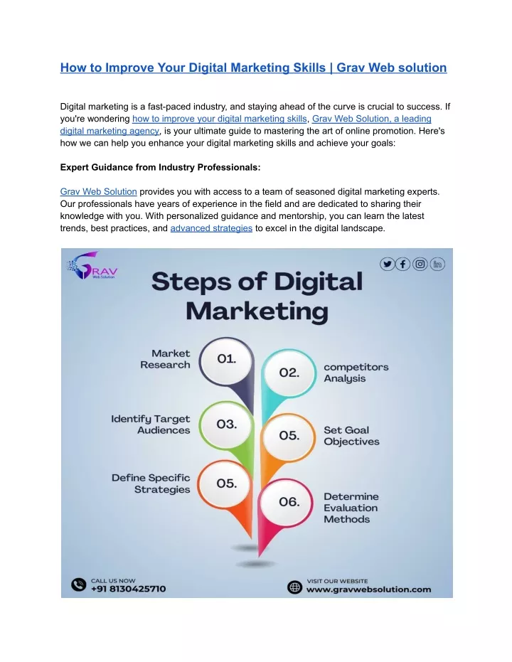 how to improve your digital marketing skills grav