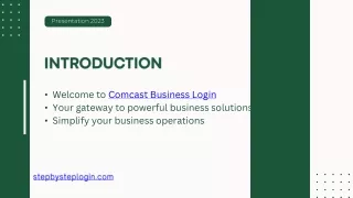 comcast business login