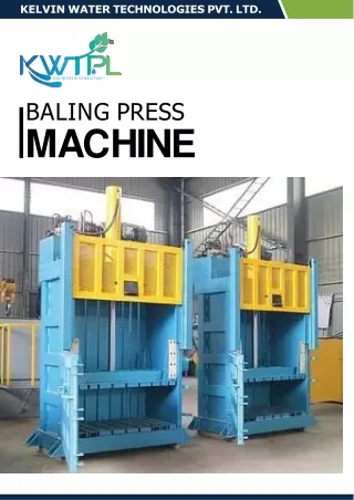 BALING PRESS MACHINE